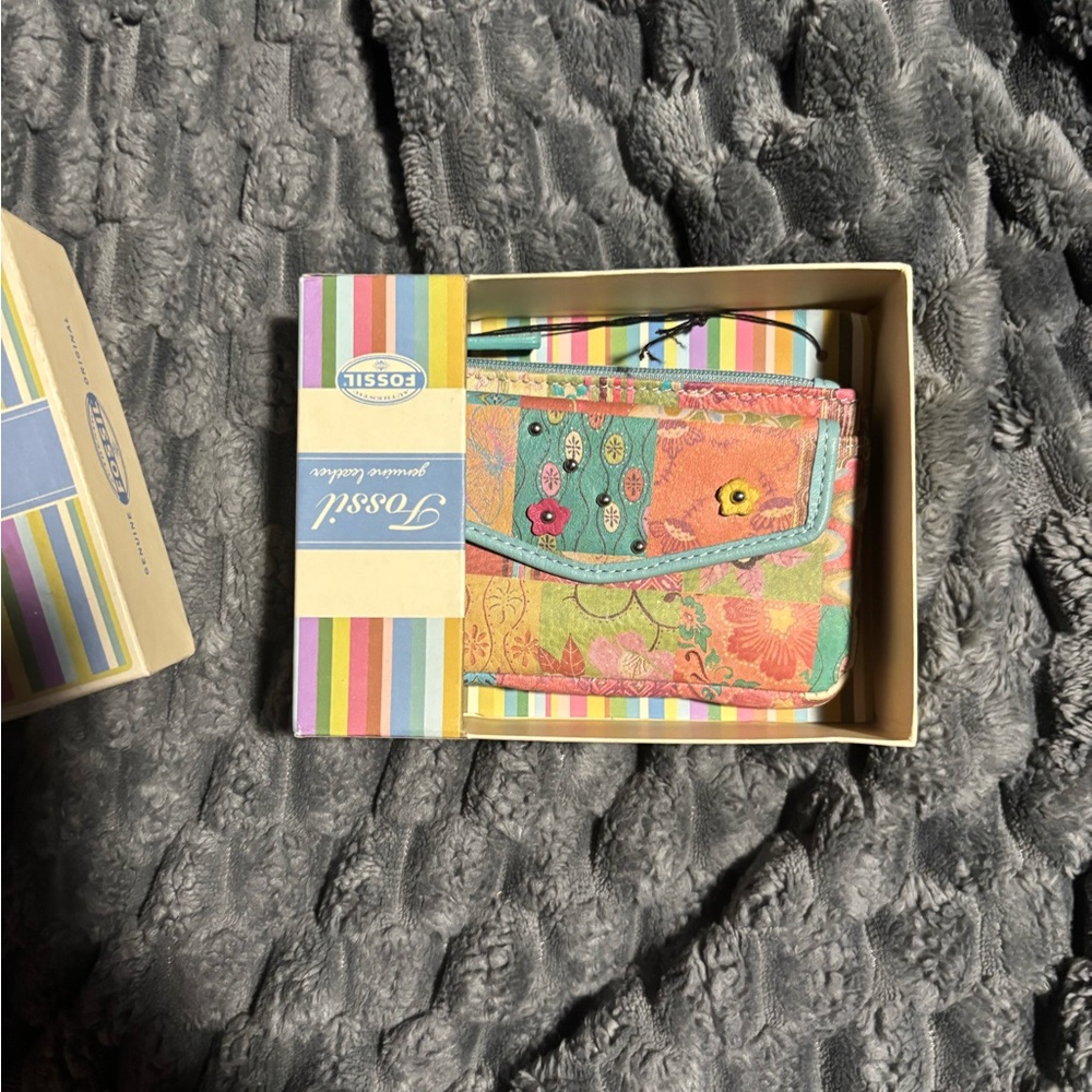 Fossil Multicolor Floral Wallet